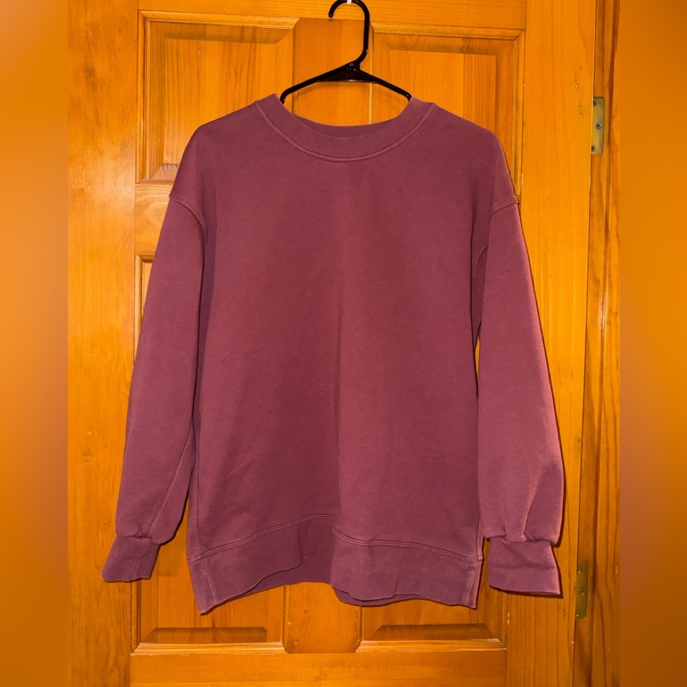 Lululemon Perfectly Oversized Crew Smoky Red